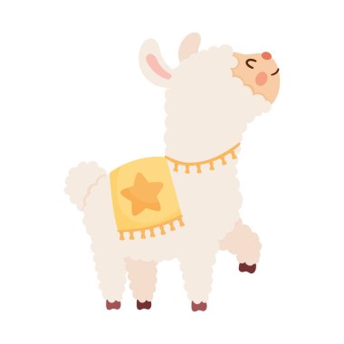 Lama Perubian yürüyen hayvan karakteri