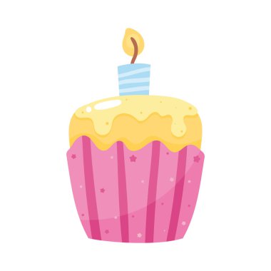 Mum simgesi olan tatlı kek