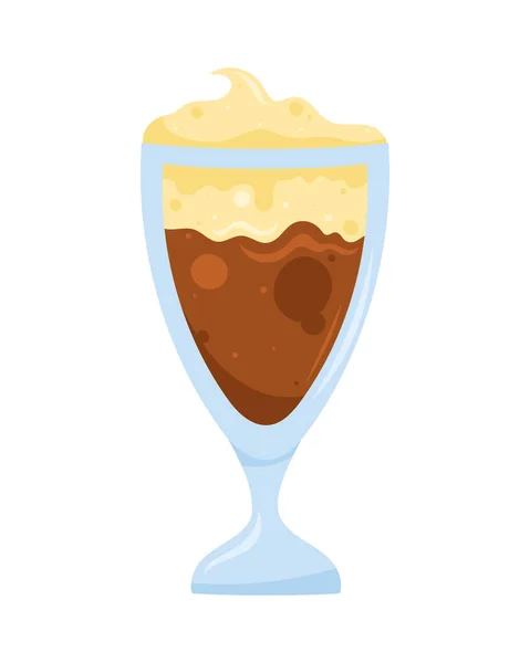 Café Helado Taza Icono — Vector de stock