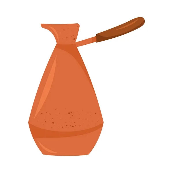 加壶厨房用具的咖啡 — 图库矢量图片