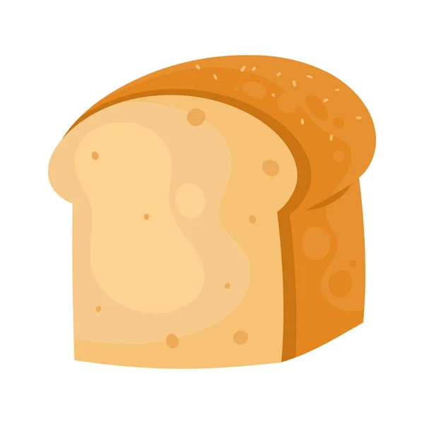 Färskt Bröd Rostat Bröd Bageri Produkt Ikon — Stock vektor