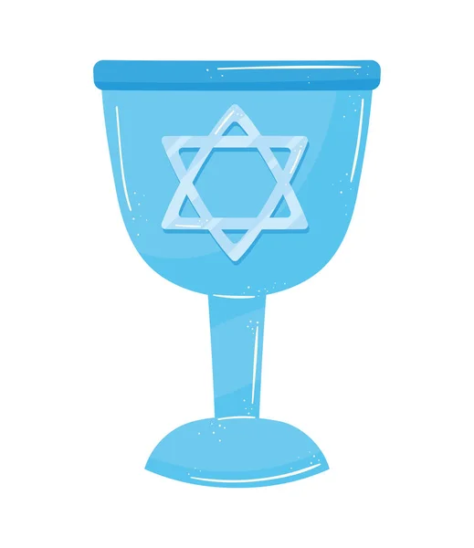 Εβραϊκό Δισκοπότηρο Αστέρι Εικονίδιο — Διανυσματικό Αρχείο