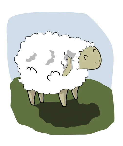可爱的小羊 — 图库矢量图片