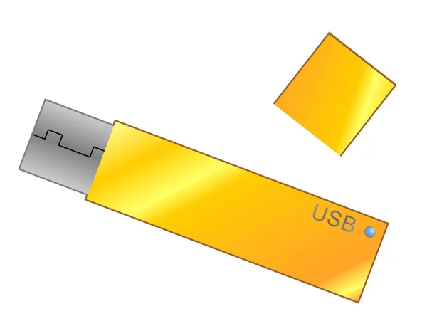 USB flash — Vettoriale Stock