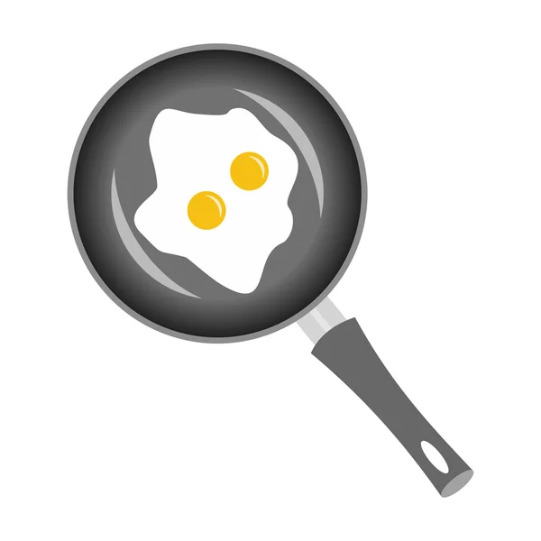 Smažená vejce — Stockový vektor