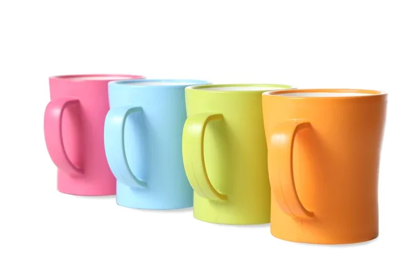 Tasses à café en couleurs — Photo
