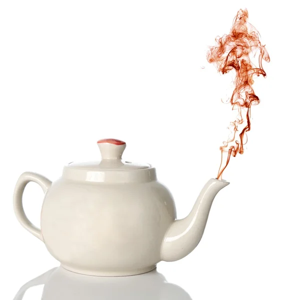 Tea Pot and Steam — Stock Photo, Image