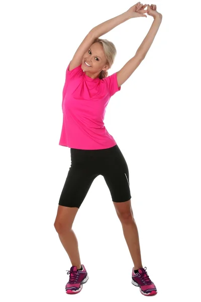 Pretty Athlete Stretching — Stock Photo, Image