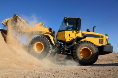 buldozer kum ile çalışma