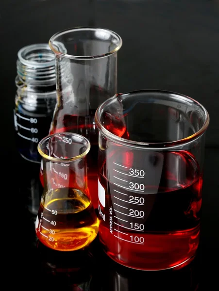 Vetreria da laboratorio Flasks — Foto Stock