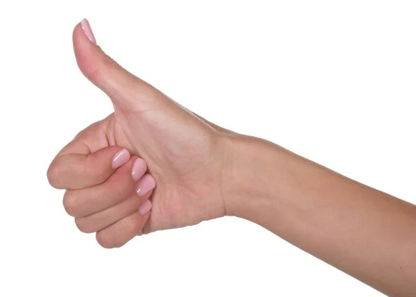 Thumbs Up Positive Sign — Stock Photo, Image