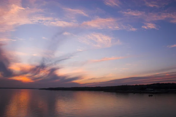 Zonsondergang weerspiegeling — Stockfoto