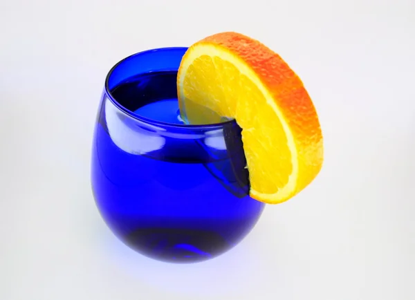 Wasser mit Orange — Stockfoto