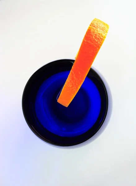 Water and Orange from Top — Stock Photo, Image