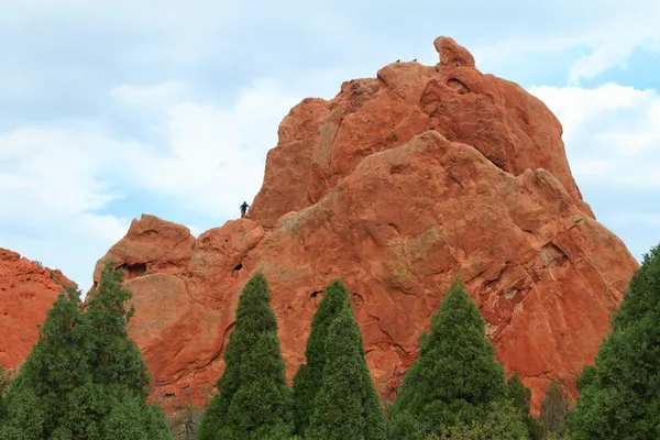 Rock climber in Garden of Gods — Stock Photo, Image