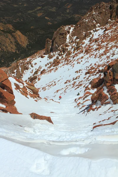 雪坡 — 图库照片