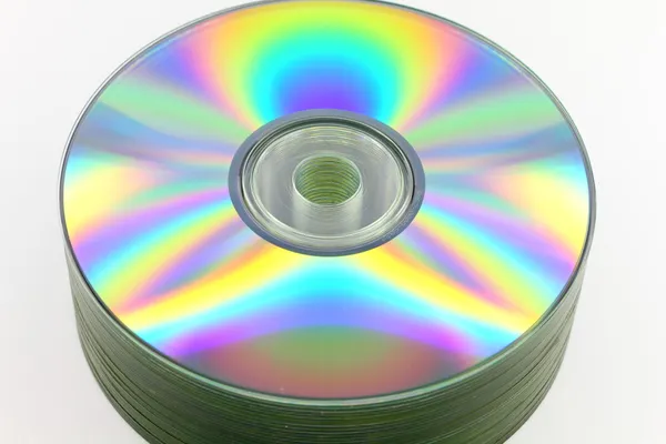 Pilha de discos compactos — Fotografia de Stock