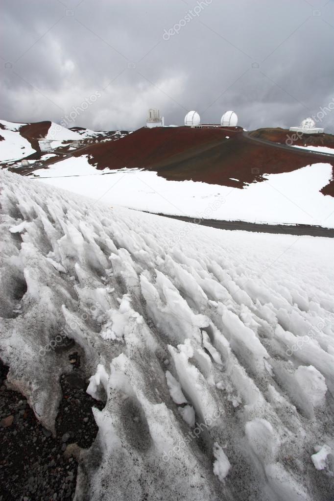 Observatories and snow