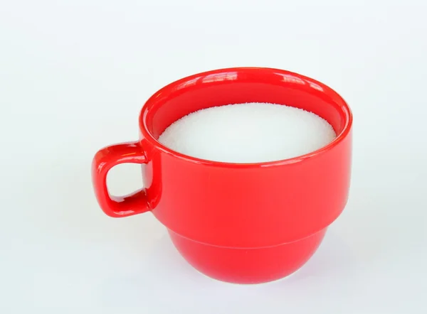 Cup of with sugar — Stock Photo, Image