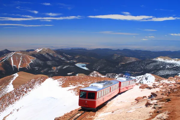 Pikes peak trein — Stockfoto