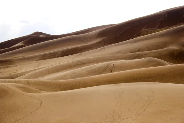 Ходьба в піщаних дюнах — стокове фото