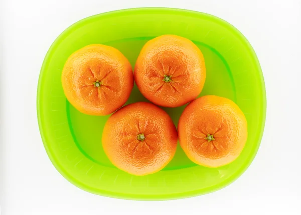 Série d'aliments sains avec mandarines sur fond clair — Photo