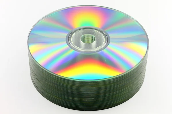 Stack av CD-skivor — Stockfoto