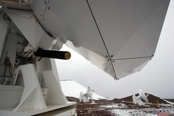 Observatorien und Schnee — Stockfoto