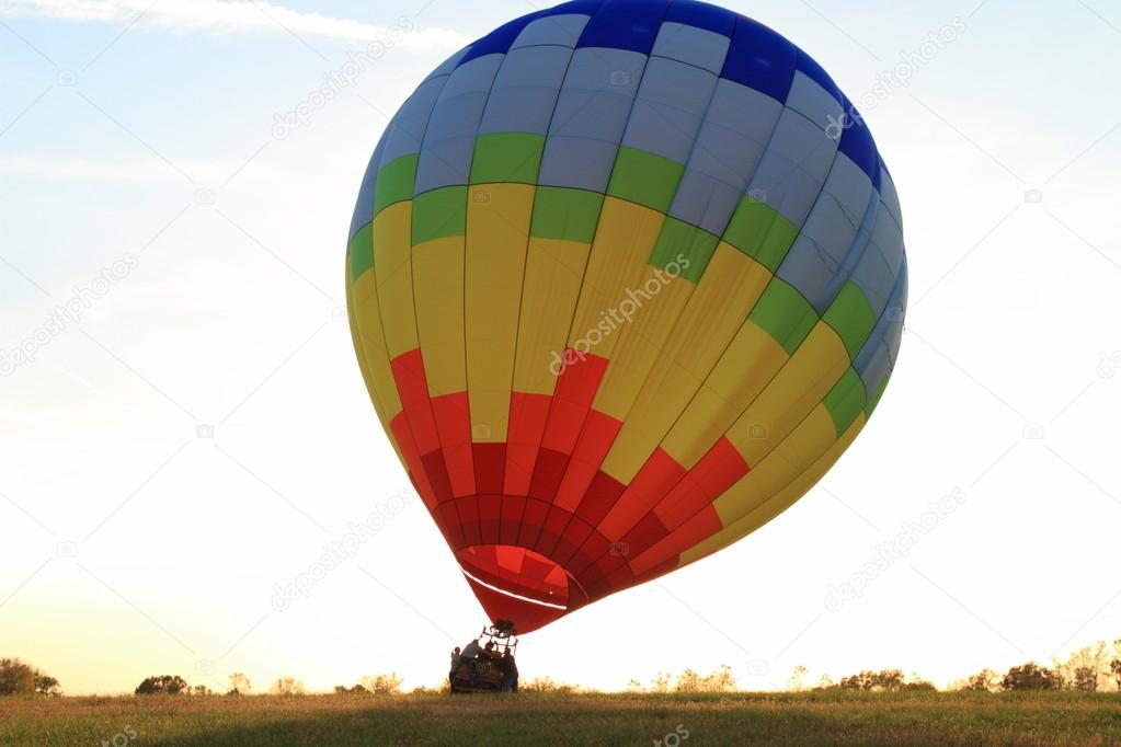 Hot Air Balloon landing