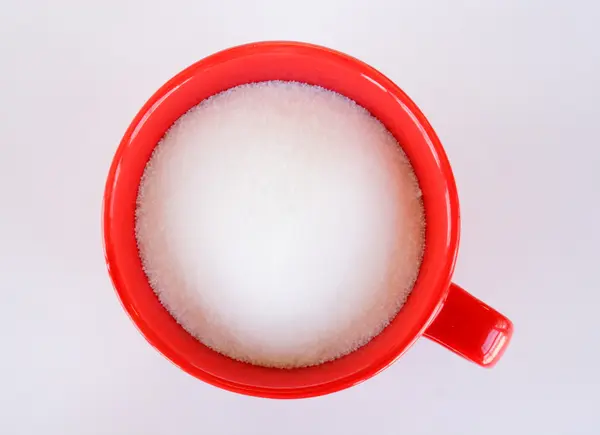 Tasse mit Zucker — Stockfoto