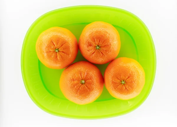 Gesunde Ernährung mit Mandarinen auf hellem Hintergrund — Stockfoto