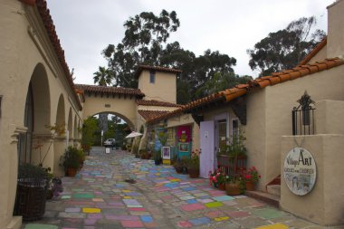Colorful village clipart
