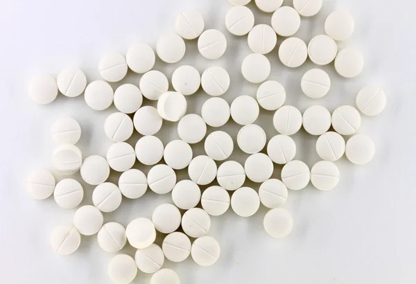 White pills — Stock Photo, Image