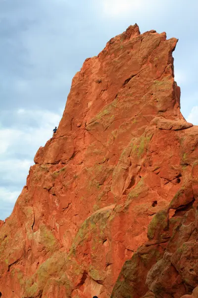 Rock climber in Garden of Gods — Stock Photo, Image