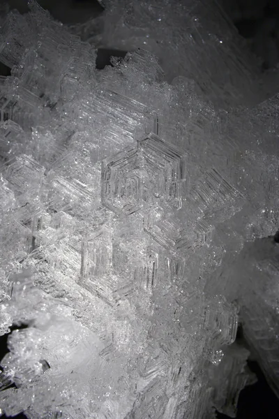 Snow and ice crystals — Stock Photo, Image