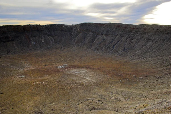 Meteor Crater Obraz Stockowy