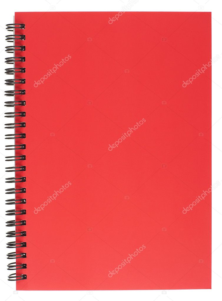 Spiral Bound Notepad with Red Cover