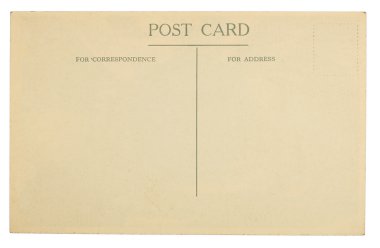 boş kartpostal