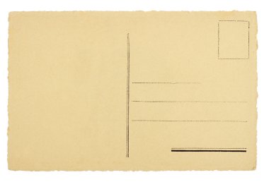 boş kartpostal