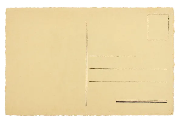 空白明信片 — 图库照片