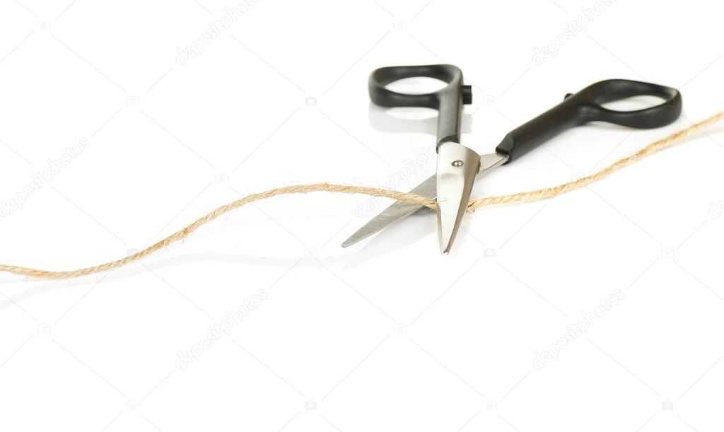Scissors Cutting String