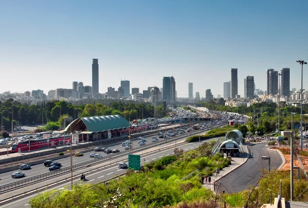 Northern entrance to Tel Aviv. — Stock Photo, Image