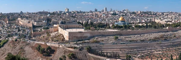 Jeruzalem, de panorama van de oude stad. — Stockfoto