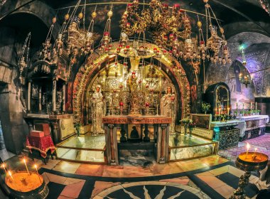 Kudüs'te Kutsal Kabir Kilisesi Calvary.