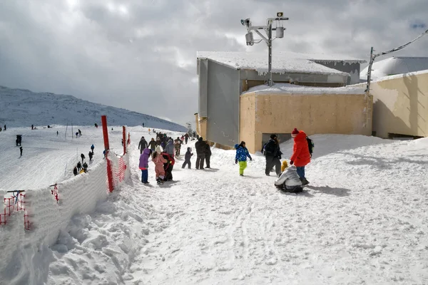 Hermon Israel January 2022 Top Point Ski Resort — Stock Photo, Image