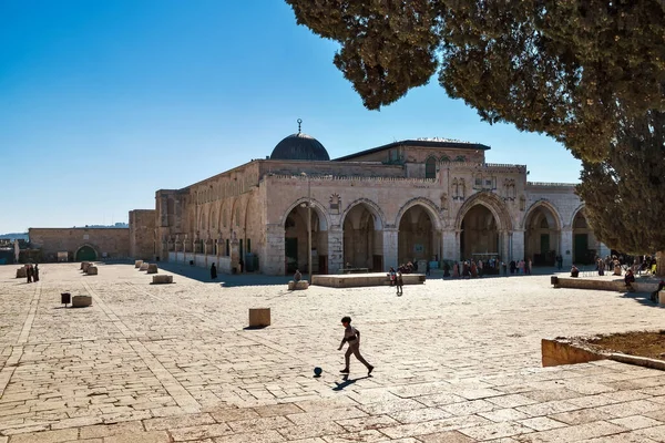Mešita Aksá Chrámové Hory Jeruzalémě — Stock fotografie