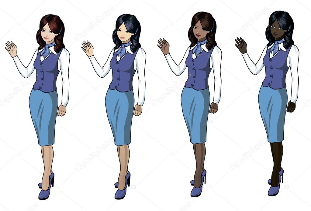 Stewardesses set