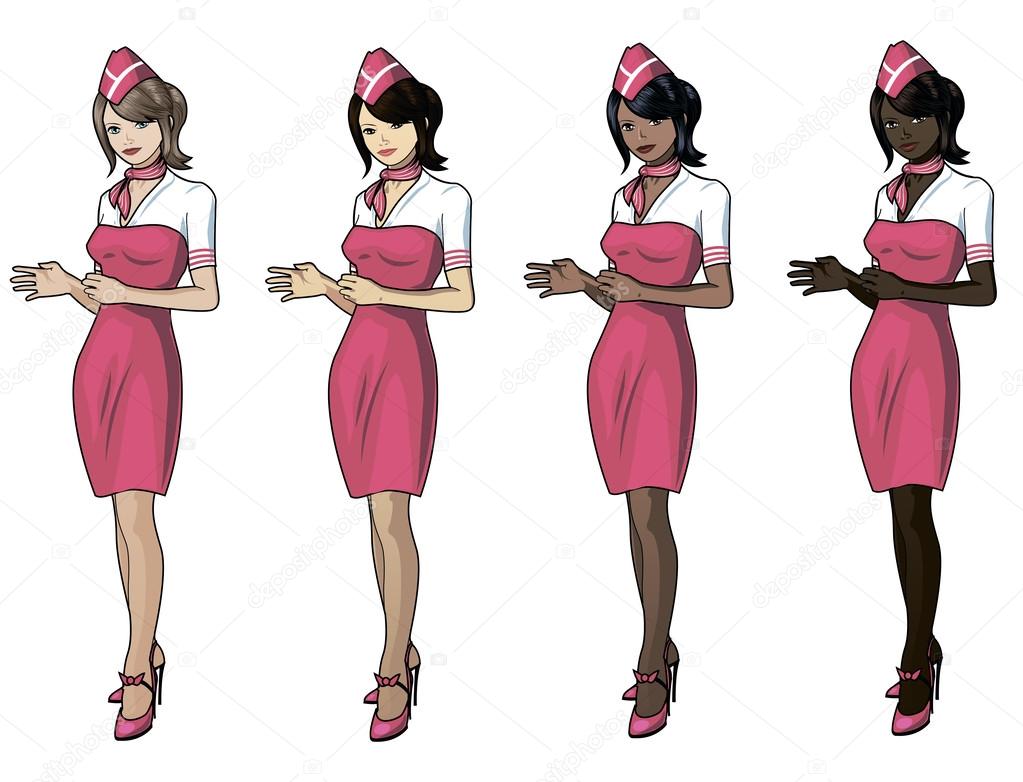Stewardesses set