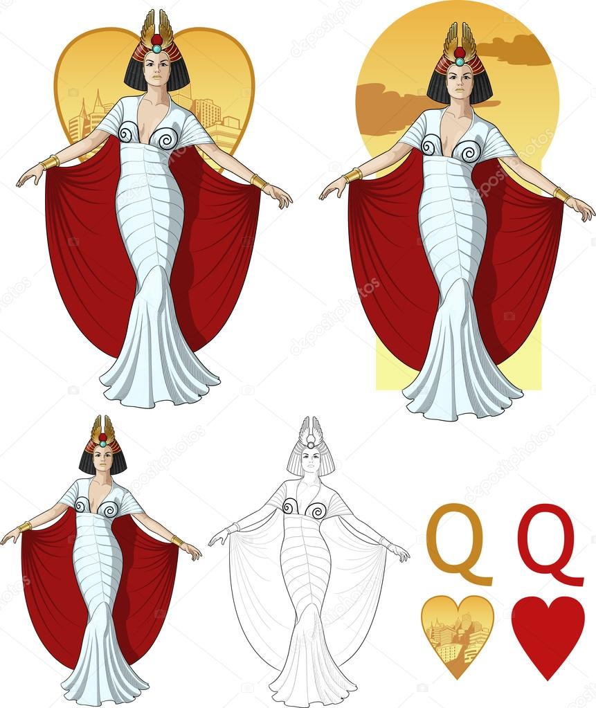 Queen of hearts actress Mafia card set