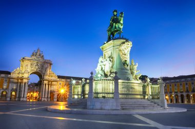 Arch of augusta in lisbon clipart